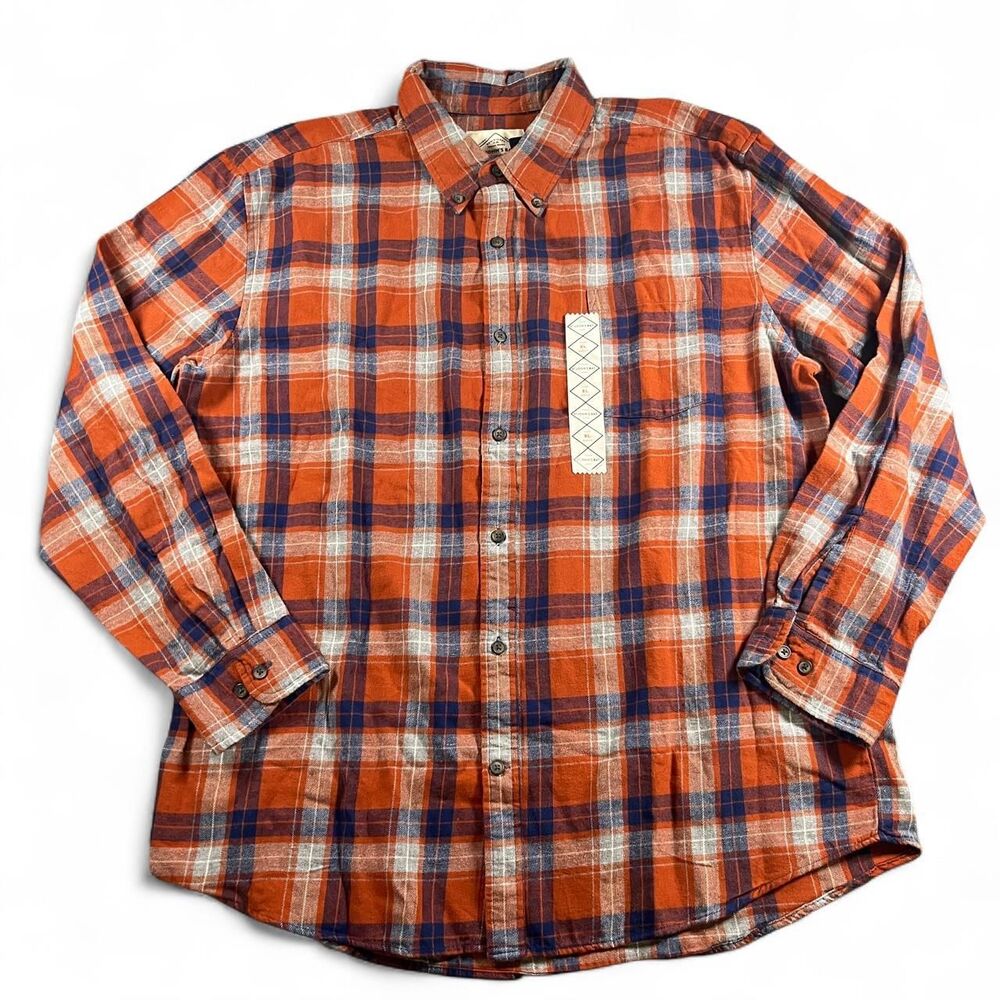 St-john-s-bay Men's Orange and Red Shirt